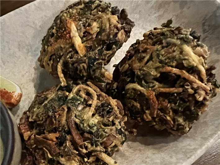 kale bhajias